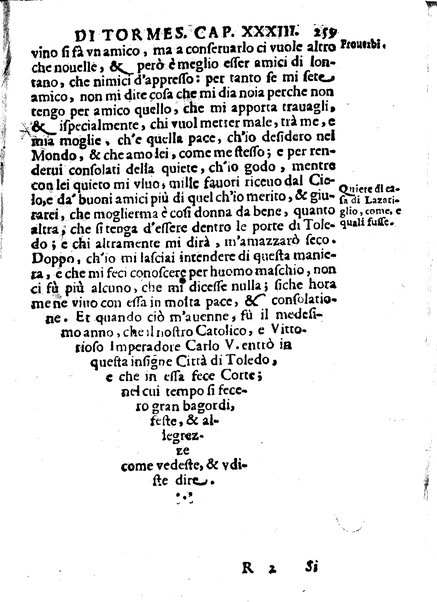 Il Picariglio castigliano, cioè La vita di Lazariglio di Tormes nell'Academia picaresca lo Ingegnoso sfortunato, composta, & hora accresciuta dallo stesso Lazariglio, & trasportata dalla spagnuola nell'italiana fauella da Barezzo Barezzi. Nella quale con viuaci discorsi, e gratiosi trattenimenti si celebrano le virtù, e si manifestano le di lui, & le altrui miserie, & infelicitadi: ...