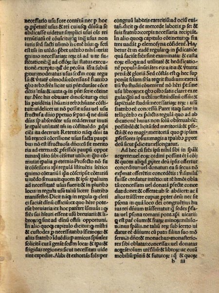 Que continentur in hoc uolumine sunt infrascripta uidelicet. Regula beati p. nostri Francisci. Testamentum eiusdem. Declaratio Greg. pape no. super eandem regulam. Declaratio Ntcolai [!] pape tertii super eandem. Declaratio quat. magistrorum super eandem. Expositio seraphici doctoris Bonauenture super eandem. Epistola eiusdem ad innominatum magistrum super tribus articulis ipsius regule. Expositio Bartholomei Pisani super eandem. Qidam aureus tractatus ... super eandem. Declaratio quedam sancti Bernardini super eandem. Constitutiones & ordinationes Benedicti pape duodecimi. Constitutiones Gulielmi Farinerii. Constitutiones Martini pape quinti. Constitutiones & ordinationes beatip.f. Ioan de Capistrano. Mare magnum Sixti pape quarti. Bulla aurea eiusdem