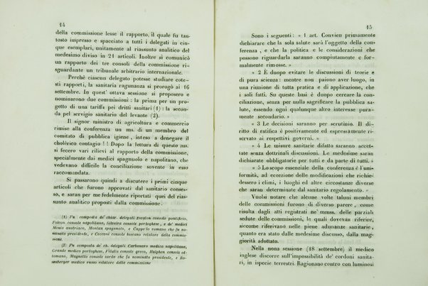 Sul sanitario congresso internazionale aperto a Parigi nel di 23 luglio 1851 e chiuso nel di 19 gennaio 1852 : cenni storici / di Agostino Cappello