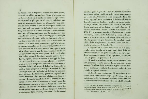 Sul sanitario congresso internazionale aperto a Parigi nel di 23 luglio 1851 e chiuso nel di 19 gennaio 1852 : cenni storici / di Agostino Cappello