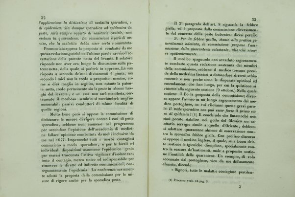 Sul sanitario congresso internazionale aperto a Parigi nel di 23 luglio 1851 e chiuso nel di 19 gennaio 1852 : cenni storici / di Agostino Cappello