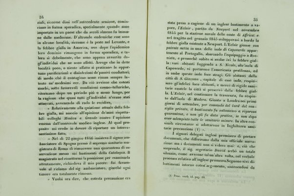 Sul sanitario congresso internazionale aperto a Parigi nel di 23 luglio 1851 e chiuso nel di 19 gennaio 1852 : cenni storici / di Agostino Cappello