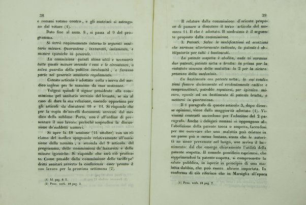 Sul sanitario congresso internazionale aperto a Parigi nel di 23 luglio 1851 e chiuso nel di 19 gennaio 1852 : cenni storici / di Agostino Cappello