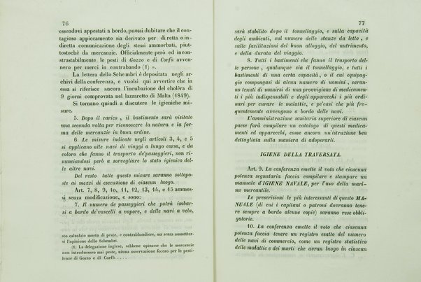 Sul sanitario congresso internazionale aperto a Parigi nel di 23 luglio 1851 e chiuso nel di 19 gennaio 1852 : cenni storici / di Agostino Cappello