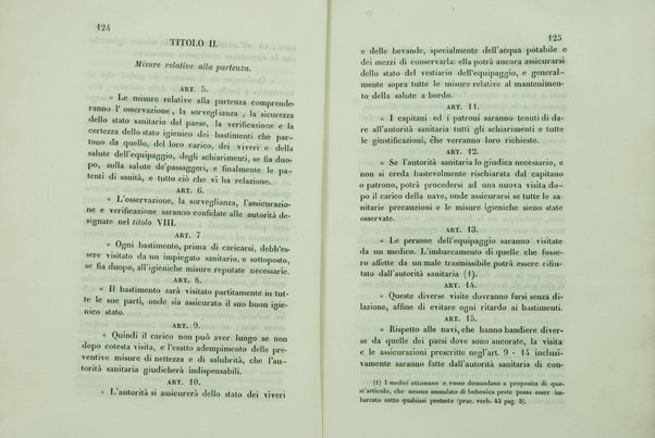 Sul sanitario congresso internazionale aperto a Parigi nel di 23 luglio 1851 e chiuso nel di 19 gennaio 1852 : cenni storici / di Agostino Cappello