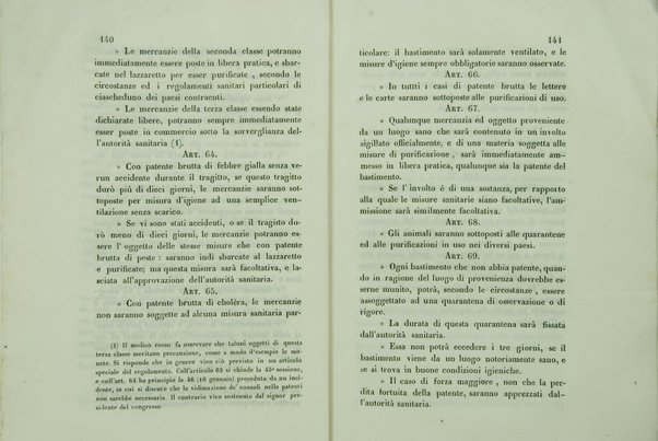 Sul sanitario congresso internazionale aperto a Parigi nel di 23 luglio 1851 e chiuso nel di 19 gennaio 1852 : cenni storici / di Agostino Cappello