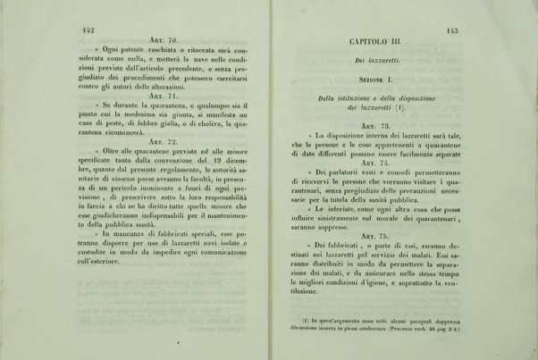 Sul sanitario congresso internazionale aperto a Parigi nel di 23 luglio 1851 e chiuso nel di 19 gennaio 1852 : cenni storici / di Agostino Cappello