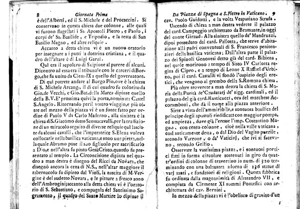 Nuova descrizione di Roma antica, e moderna e di tutti li più nobili monumenti sagri, e profani che sono in essa, e nelle sue vicinanze: cioè archi, tempj, anfiteatri, cerchi, obelischi, basiliche, e chiese, colla notizia delle reliquie più insigni, che si conservano in esse: palazzi, biblioteche, musei, e ville, pitture, e scolture, co' nomi de più celebri architetti, pittori, e scultori fino al presente; ed in fine la cronologia di tutt'i romani pontefici