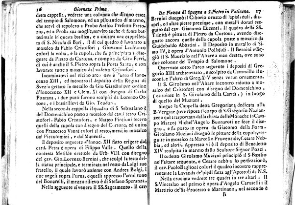 Nuova descrizione di Roma antica, e moderna e di tutti li più nobili monumenti sagri, e profani che sono in essa, e nelle sue vicinanze: cioè archi, tempj, anfiteatri, cerchi, obelischi, basiliche, e chiese, colla notizia delle reliquie più insigni, che si conservano in esse: palazzi, biblioteche, musei, e ville, pitture, e scolture, co' nomi de più celebri architetti, pittori, e scultori fino al presente; ed in fine la cronologia di tutt'i romani pontefici