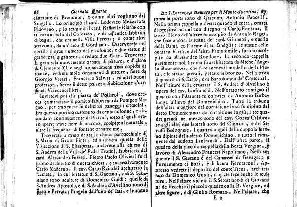 Nuova descrizione di Roma antica, e moderna e di tutti li più nobili monumenti sagri, e profani che sono in essa, e nelle sue vicinanze: cioè archi, tempj, anfiteatri, cerchi, obelischi, basiliche, e chiese, colla notizia delle reliquie più insigni, che si conservano in esse: palazzi, biblioteche, musei, e ville, pitture, e scolture, co' nomi de più celebri architetti, pittori, e scultori fino al presente; ed in fine la cronologia di tutt'i romani pontefici