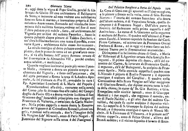 Nuova descrizione di Roma antica, e moderna e di tutti li più nobili monumenti sagri, e profani che sono in essa, e nelle sue vicinanze: cioè archi, tempj, anfiteatri, cerchi, obelischi, basiliche, e chiese, colla notizia delle reliquie più insigni, che si conservano in esse: palazzi, biblioteche, musei, e ville, pitture, e scolture, co' nomi de più celebri architetti, pittori, e scultori fino al presente; ed in fine la cronologia di tutt'i romani pontefici