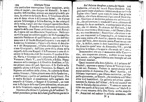 Nuova descrizione di Roma antica, e moderna e di tutti li più nobili monumenti sagri, e profani che sono in essa, e nelle sue vicinanze: cioè archi, tempj, anfiteatri, cerchi, obelischi, basiliche, e chiese, colla notizia delle reliquie più insigni, che si conservano in esse: palazzi, biblioteche, musei, e ville, pitture, e scolture, co' nomi de più celebri architetti, pittori, e scultori fino al presente; ed in fine la cronologia di tutt'i romani pontefici