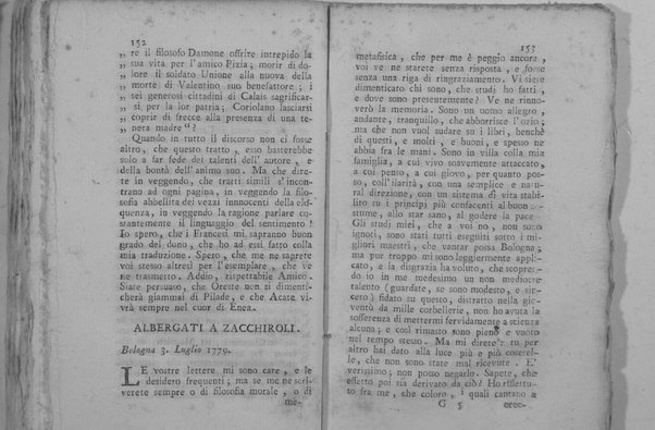 [Raccolta di lettere cappricciose [!] di Francesco Albergati Capacelli e di Francesco Zacchiroli. Tomo primo [-terzo]] 1