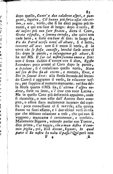 1: Tomo primo in cui si contengono La Sofonisba del Trissino. L'Oreste del Rucellai non più stampato. L'Edipo di Sofocle tradotto dal Giustiniano. La Merope del Torelli. Premessa un'istoria del teatro, e difesa di esso