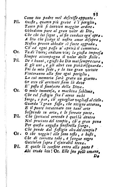 1: Tomo primo in cui si contengono La Sofonisba del Trissino. L'Oreste del Rucellai non più stampato. L'Edipo di Sofocle tradotto dal Giustiniano. La Merope del Torelli. Premessa un'istoria del teatro, e difesa di esso