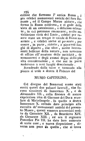 [Descrizione di Roma e de' contorni compilata dal sig. avv. D. Carlo Fea ... abbellita delle più interessanti vedute e publicata da Angiolo Bonelli seconda edizione] 1