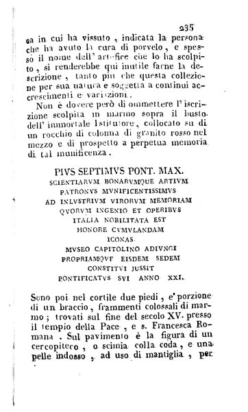 [Descrizione di Roma e de' contorni compilata dal sig. avv. D. Carlo Fea ... abbellita delle più interessanti vedute e publicata da Angiolo Bonelli seconda edizione] 1