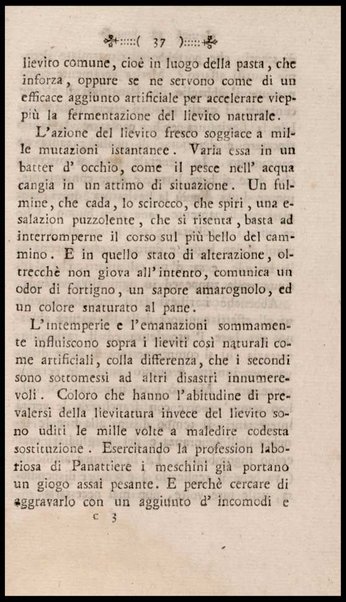 Instruzione a i panattieri di citta' e di campagna sul modo il piu' facile e vantaggioso di far pane con le regole di scegliere, conservare e macinare il grano, di mantener la farina, di apparecchiare ed usare il lievito... Del signor Parmentier regio censore ec. Traduzione dal francese