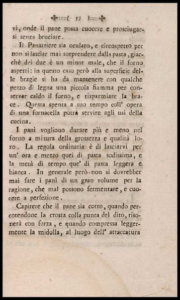 Instruzione a i panattieri di citta' e di campagna sul modo il piu' facile e vantaggioso di far pane con le regole di scegliere, conservare e macinare il grano, di mantener la farina, di apparecchiare ed usare il lievito... Del signor Parmentier regio censore ec. Traduzione dal francese