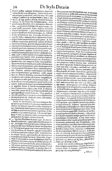 Tractatus de officio, & iurisdictione datarii, et de stylo datariæ, auctore Theodoro Amydenio ...