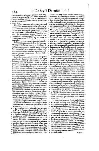 Tractatus de officio, & iurisdictione datarii, et de stylo datariæ, auctore Theodoro Amydenio ...