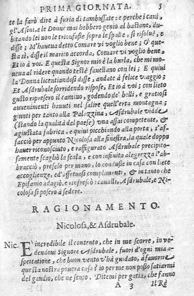 Trastulli della villa distinti in sette giornate, doue si legono in discorsi, e ragionamenti nouelle morali, motteggi arguti ... curiosità dramatica del Sig. Camillo Scaliggeri dalla Fratta, l'Academico Vario. Con due tauole, vna delle nouelle, e l'altra delle cose più notabili