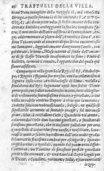 Trastulli della villa distinti in sette giornate, doue si legono in discorsi, e ragionamenti nouelle morali, motteggi arguti ... curiosità dramatica del Sig. Camillo Scaliggeri dalla Fratta, l'Academico Vario. Con due tauole, vna delle nouelle, e l'altra delle cose più notabili