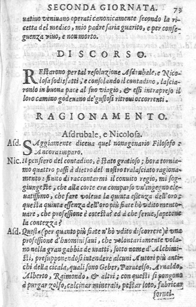 Trastulli della villa distinti in sette giornate, doue si legono in discorsi, e ragionamenti nouelle morali, motteggi arguti ... curiosità dramatica del Sig. Camillo Scaliggeri dalla Fratta, l'Academico Vario. Con due tauole, vna delle nouelle, e l'altra delle cose più notabili