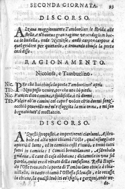 Trastulli della villa distinti in sette giornate, doue si legono in discorsi, e ragionamenti nouelle morali, motteggi arguti ... curiosità dramatica del Sig. Camillo Scaliggeri dalla Fratta, l'Academico Vario. Con due tauole, vna delle nouelle, e l'altra delle cose più notabili