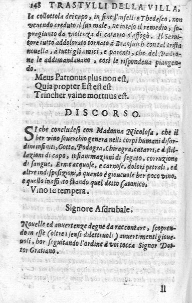 Trastulli della villa distinti in sette giornate, doue si legono in discorsi, e ragionamenti nouelle morali, motteggi arguti ... curiosità dramatica del Sig. Camillo Scaliggeri dalla Fratta, l'Academico Vario. Con due tauole, vna delle nouelle, e l'altra delle cose più notabili