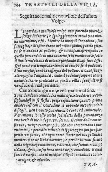 Trastulli della villa distinti in sette giornate, doue si legono in discorsi, e ragionamenti nouelle morali, motteggi arguti ... curiosità dramatica del Sig. Camillo Scaliggeri dalla Fratta, l'Academico Vario. Con due tauole, vna delle nouelle, e l'altra delle cose più notabili