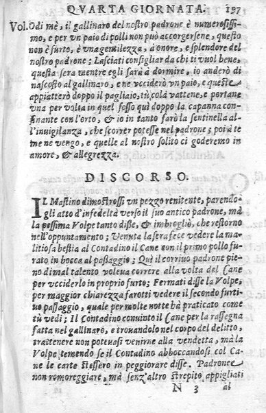 Trastulli della villa distinti in sette giornate, doue si legono in discorsi, e ragionamenti nouelle morali, motteggi arguti ... curiosità dramatica del Sig. Camillo Scaliggeri dalla Fratta, l'Academico Vario. Con due tauole, vna delle nouelle, e l'altra delle cose più notabili