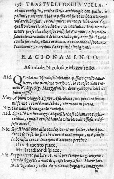 Trastulli della villa distinti in sette giornate, doue si legono in discorsi, e ragionamenti nouelle morali, motteggi arguti ... curiosità dramatica del Sig. Camillo Scaliggeri dalla Fratta, l'Academico Vario. Con due tauole, vna delle nouelle, e l'altra delle cose più notabili