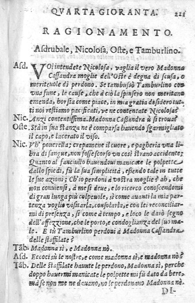 Trastulli della villa distinti in sette giornate, doue si legono in discorsi, e ragionamenti nouelle morali, motteggi arguti ... curiosità dramatica del Sig. Camillo Scaliggeri dalla Fratta, l'Academico Vario. Con due tauole, vna delle nouelle, e l'altra delle cose più notabili