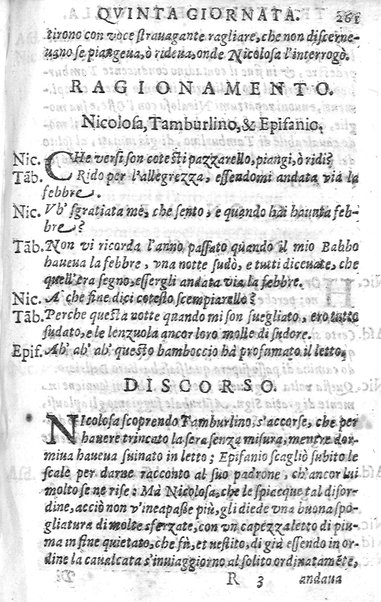 Trastulli della villa distinti in sette giornate, doue si legono in discorsi, e ragionamenti nouelle morali, motteggi arguti ... curiosità dramatica del Sig. Camillo Scaliggeri dalla Fratta, l'Academico Vario. Con due tauole, vna delle nouelle, e l'altra delle cose più notabili