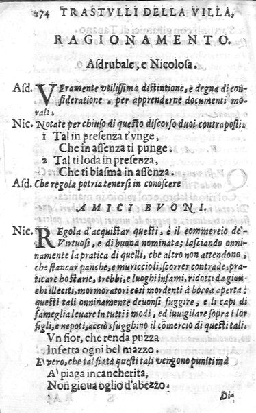 Trastulli della villa distinti in sette giornate, doue si legono in discorsi, e ragionamenti nouelle morali, motteggi arguti ... curiosità dramatica del Sig. Camillo Scaliggeri dalla Fratta, l'Academico Vario. Con due tauole, vna delle nouelle, e l'altra delle cose più notabili