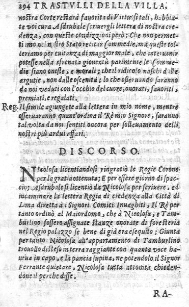 Trastulli della villa distinti in sette giornate, doue si legono in discorsi, e ragionamenti nouelle morali, motteggi arguti ... curiosità dramatica del Sig. Camillo Scaliggeri dalla Fratta, l'Academico Vario. Con due tauole, vna delle nouelle, e l'altra delle cose più notabili