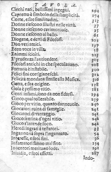 Trastulli della villa distinti in sette giornate, doue si legono in discorsi, e ragionamenti nouelle morali, motteggi arguti ... curiosità dramatica del Sig. Camillo Scaliggeri dalla Fratta, l'Academico Vario. Con due tauole, vna delle nouelle, e l'altra delle cose più notabili