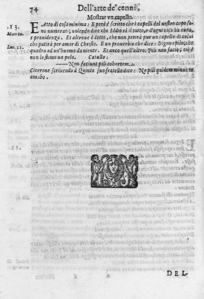 L'arte de' cenni con la quale formandosi fauella visibile, si tratta della muta eloquenza, che non è altro che un facondo silentio. Diuisa in due parti ... di Giouanni Bonifaccio giureconsulto, & assessore. L'Opportuno Academico Filarmonico