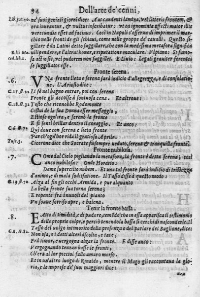 L'arte de' cenni con la quale formandosi fauella visibile, si tratta della muta eloquenza, che non è altro che un facondo silentio. Diuisa in due parti ... di Giouanni Bonifaccio giureconsulto, & assessore. L'Opportuno Academico Filarmonico