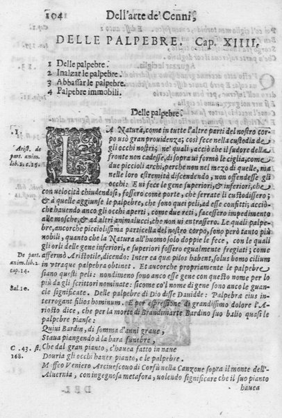 L'arte de' cenni con la quale formandosi fauella visibile, si tratta della muta eloquenza, che non è altro che un facondo silentio. Diuisa in due parti ... di Giouanni Bonifaccio giureconsulto, & assessore. L'Opportuno Academico Filarmonico