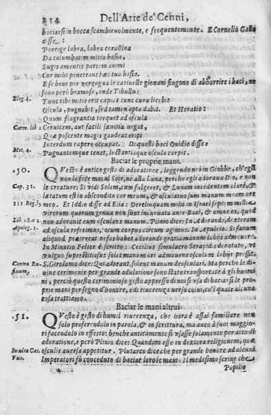 L'arte de' cenni con la quale formandosi fauella visibile, si tratta della muta eloquenza, che non è altro che un facondo silentio. Diuisa in due parti ... di Giouanni Bonifaccio giureconsulto, & assessore. L'Opportuno Academico Filarmonico