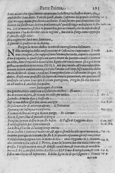 L'arte de' cenni con la quale formandosi fauella visibile, si tratta della muta eloquenza, che non è altro che un facondo silentio. Diuisa in due parti ... di Giouanni Bonifaccio giureconsulto, & assessore. L'Opportuno Academico Filarmonico