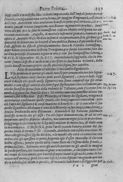 L'arte de' cenni con la quale formandosi fauella visibile, si tratta della muta eloquenza, che non è altro che un facondo silentio. Diuisa in due parti ... di Giouanni Bonifaccio giureconsulto, & assessore. L'Opportuno Academico Filarmonico