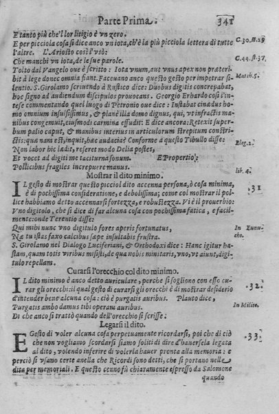 L'arte de' cenni con la quale formandosi fauella visibile, si tratta della muta eloquenza, che non è altro che un facondo silentio. Diuisa in due parti ... di Giouanni Bonifaccio giureconsulto, & assessore. L'Opportuno Academico Filarmonico