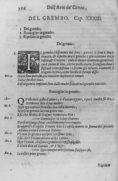 L'arte de' cenni con la quale formandosi fauella visibile, si tratta della muta eloquenza, che non è altro che un facondo silentio. Diuisa in due parti ... di Giouanni Bonifaccio giureconsulto, & assessore. L'Opportuno Academico Filarmonico