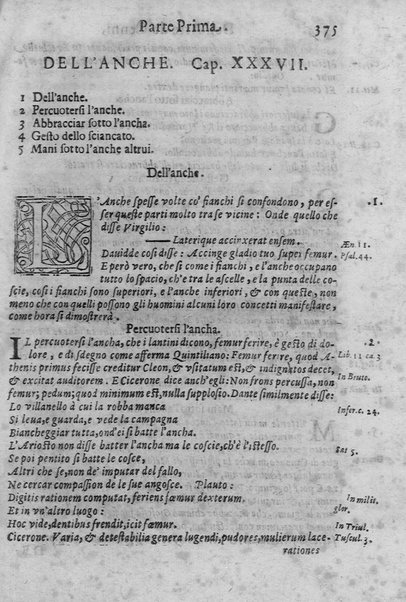 L'arte de' cenni con la quale formandosi fauella visibile, si tratta della muta eloquenza, che non è altro che un facondo silentio. Diuisa in due parti ... di Giouanni Bonifaccio giureconsulto, & assessore. L'Opportuno Academico Filarmonico