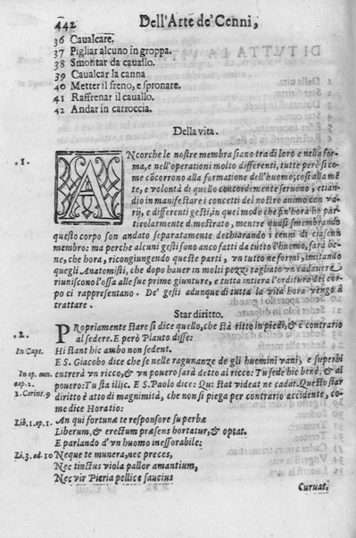 L'arte de' cenni con la quale formandosi fauella visibile, si tratta della muta eloquenza, che non è altro che un facondo silentio. Diuisa in due parti ... di Giouanni Bonifaccio giureconsulto, & assessore. L'Opportuno Academico Filarmonico