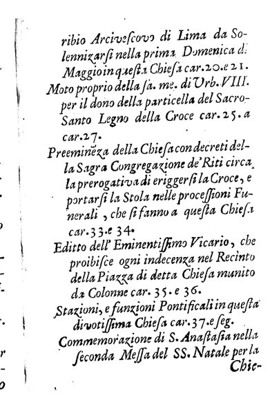 Brevi notizie dell'antico, e moderno stato della chiesa collegiata di S. Anastasia di Roma raccolte, e consacrate all'eminentisimo, ... principe, il signor cardinale Nuno da Cunha de Attayde ... da Filippo Cappello ...