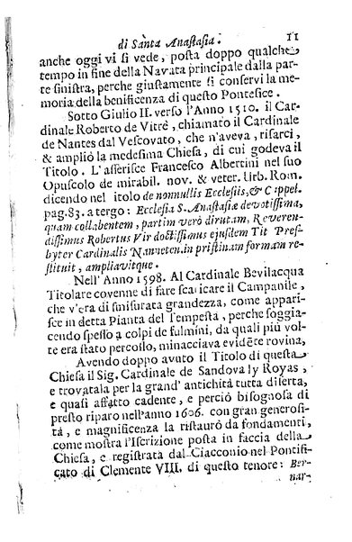 Brevi notizie dell'antico, e moderno stato della chiesa collegiata di S. Anastasia di Roma raccolte, e consacrate all'eminentisimo, ... principe, il signor cardinale Nuno da Cunha de Attayde ... da Filippo Cappello ...